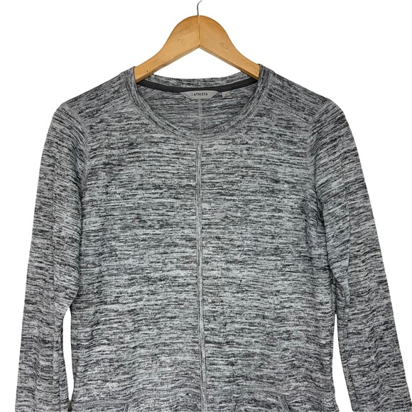 Athleta Womens Destiny Techie Sweater Dress Gray Long Sleeves Pockets - Picture 5 of 8
